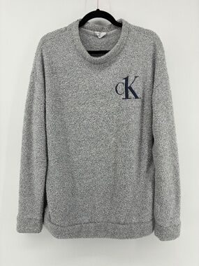 Calvin Klein Light Gray Crewneck Sweater